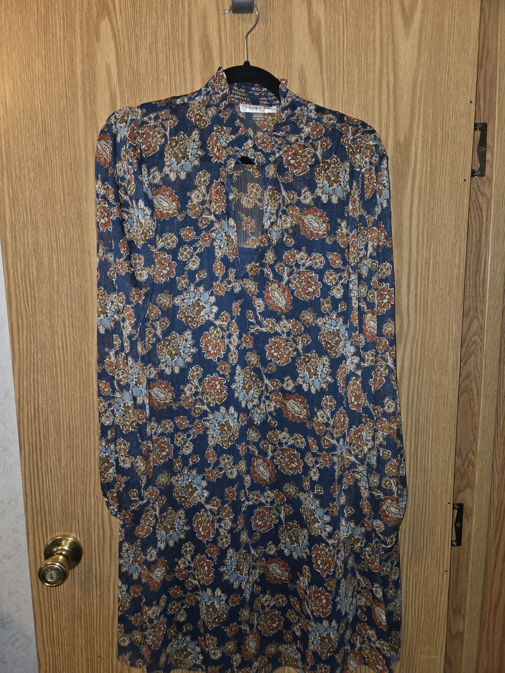 Harper Rose Navy Floral Button Dress